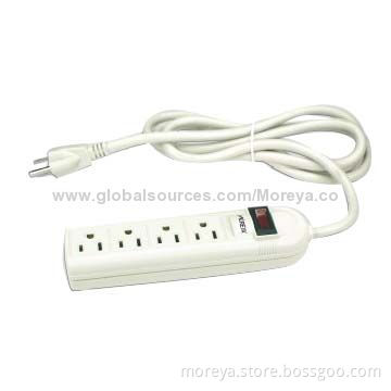 American Standard Power Socket with 4 Socket Outlets, Extension Cord and Overload Protection